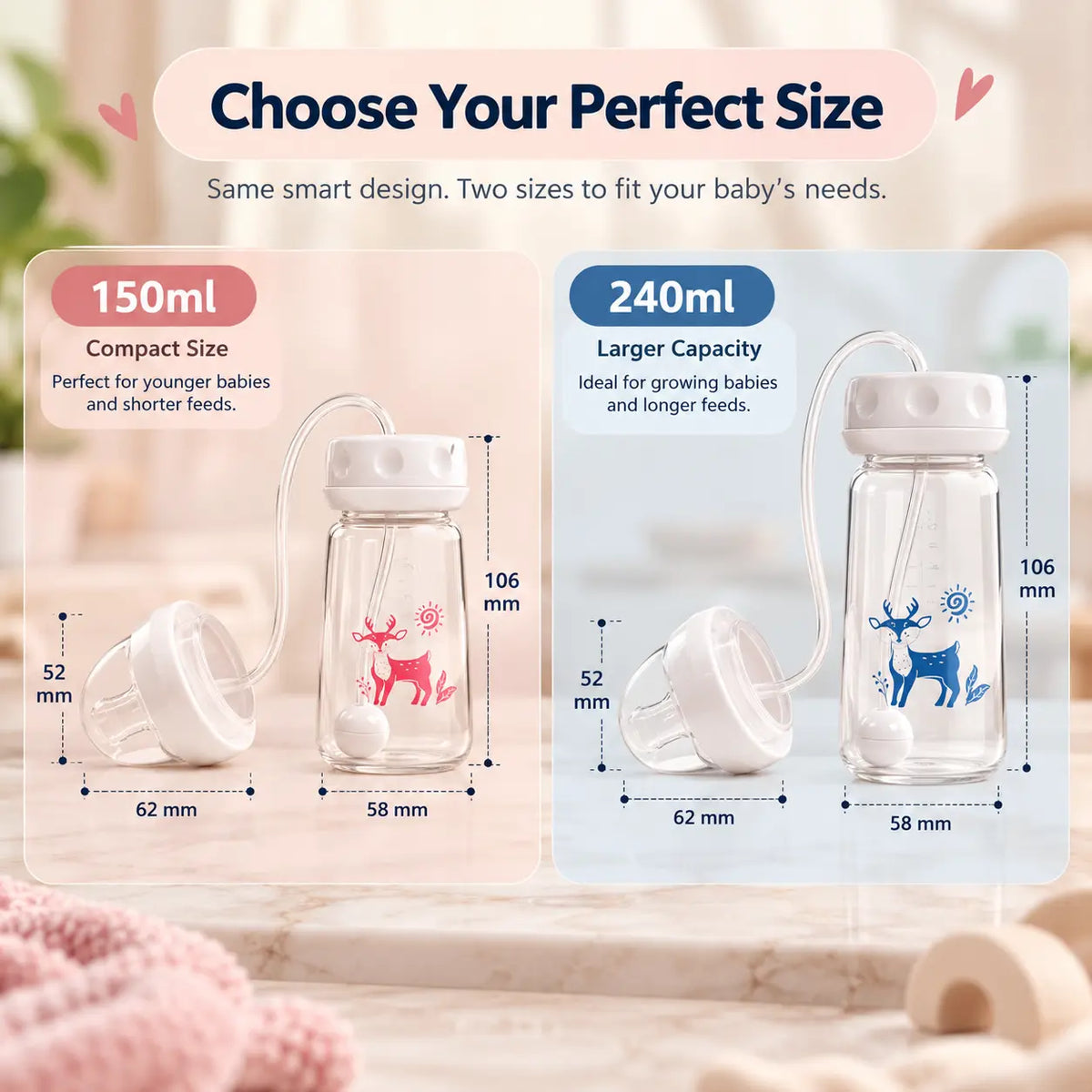 NurtSip™ FreeFlow Baby Bottle